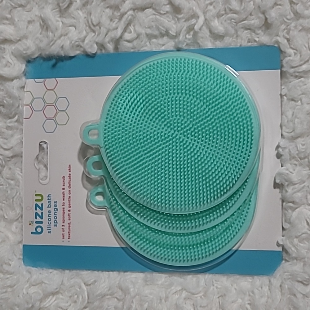 Bizzu Silicone Bath Sponges